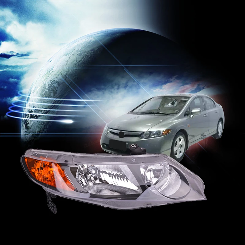 Передний правый и левый бампер CAPQX передняя фара светильник для CIVIC HYBRID 2006 2007 2008 OEM