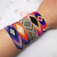 zhongvi summer miyuki bracelet for women mexican evil eye bracelets fashion rainbow jewelry handmade woven beads pulseras gifts