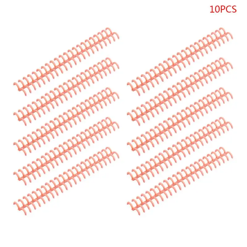 

10 шт. Пластик отрывными листами ссылка спиральные круги кольцо для переплета для 30 отверстиями Тетрадь Бумага книги канцелярские C5AE