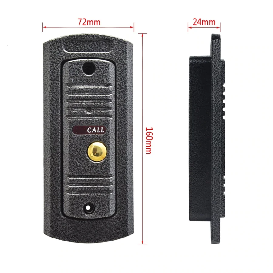 anjielasmart 7 inch lcd video doorbell door phone record intercom system infrared night vision camera with 16gb tf card free global shipping