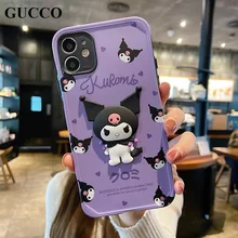 Cartoon kawaii Kuromi iPhone Case For Iphone 13 12 11 Pro Max XS X XR Huawei P40 Mate40 Mate30 Pro coque aesthetic trendy girls