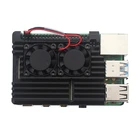 Корпус для Raspberry Pi4 Model B, корпус из алюминиевого сплава, 4 цвета, с радиаторами, для Raspberry Pi 4B3B +3B