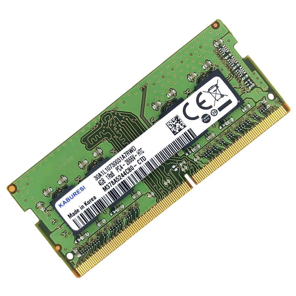 Оперативная память для ноутбука Kaburesi DDR4 4 Гб 2400 МГц низкое напряжение 1 2 в Sodimm|laptop