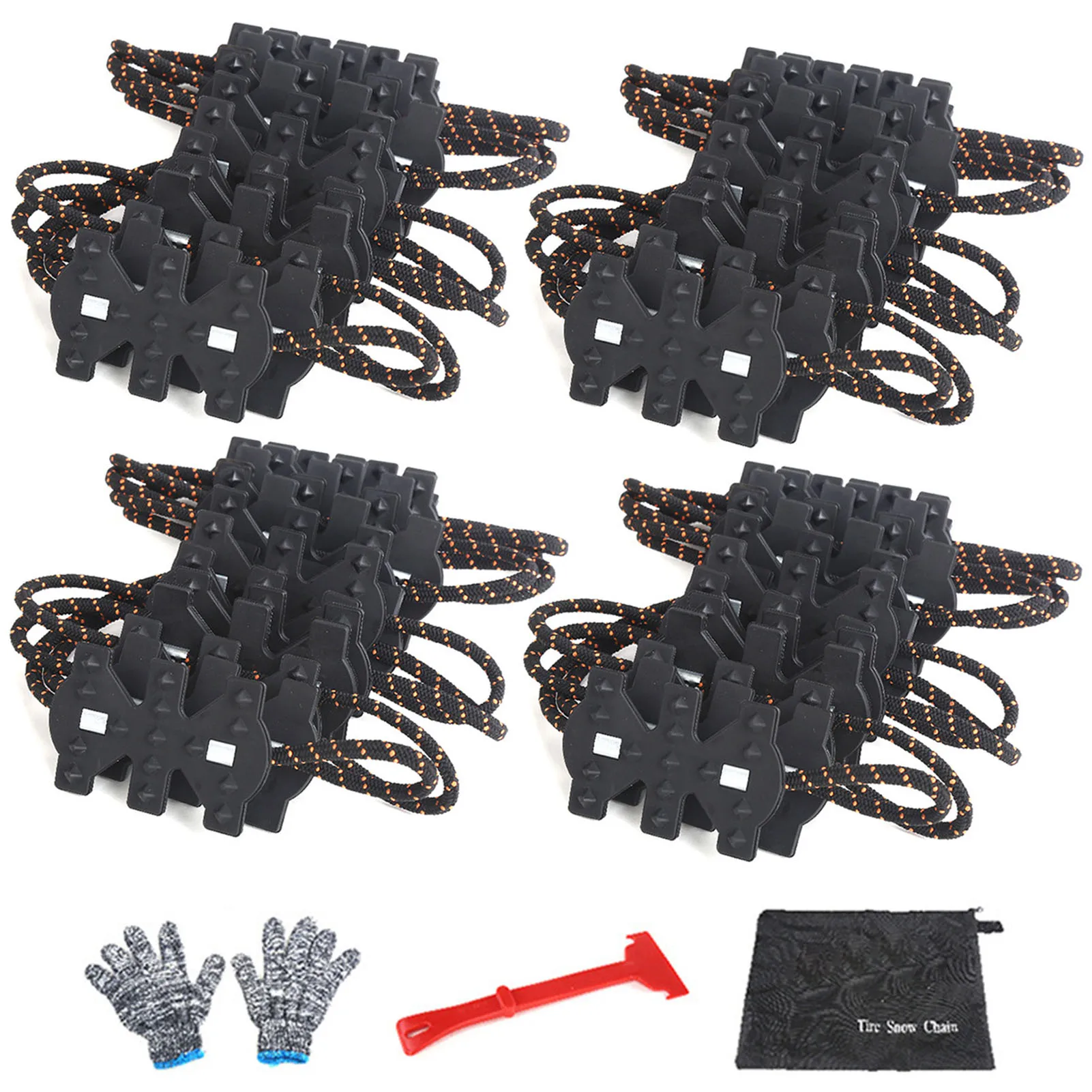 

4Pcs Universal Car Vehicle Wheel Tire Anti-skid Nylon Emergency Snow Chain