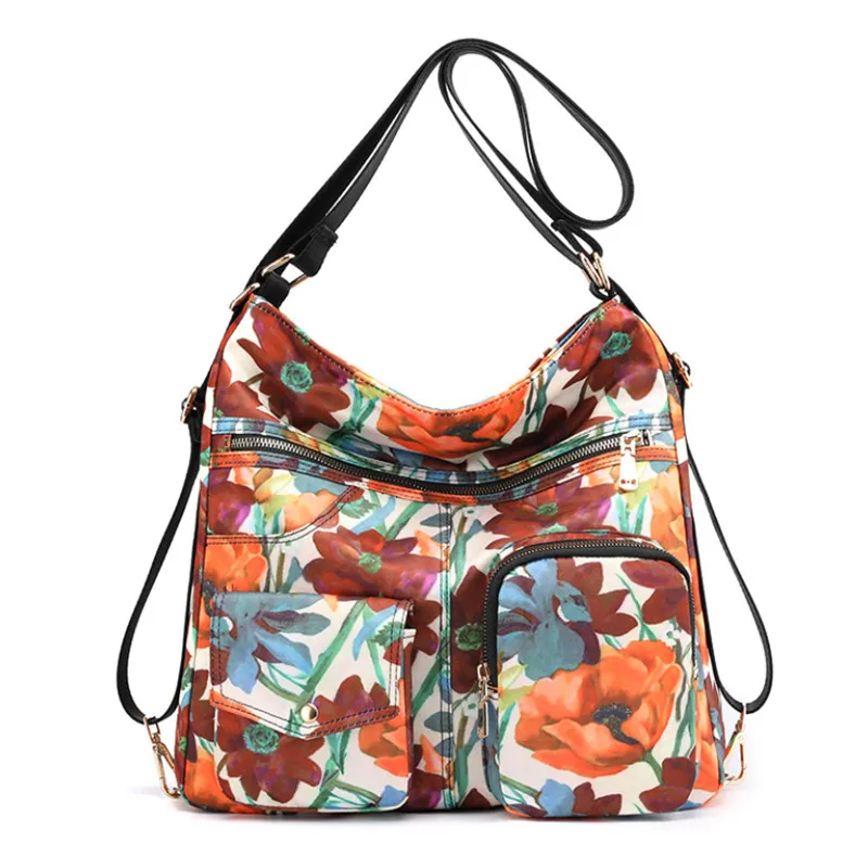 Водонепроницаемая нейлоновая сумка через плечо с принтом граффити для женщин