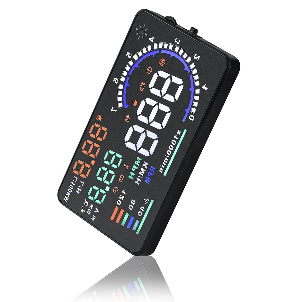 OBD автомобильные аксессуары HUD ABS цифровой светодиодный экран для лобового стекла