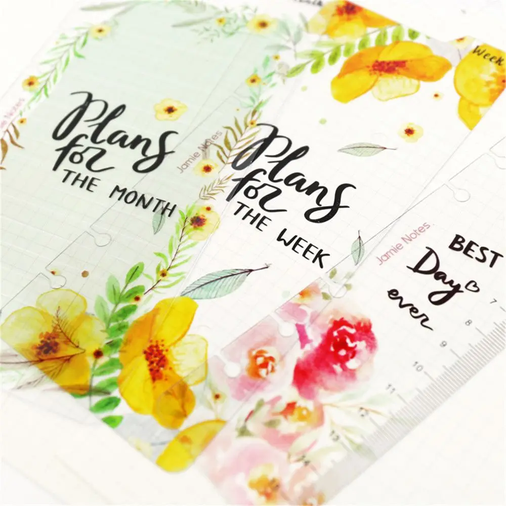 

A5/A6 Notebook Dairy Planner Agenda Index Divider Notebook Bookmark 6 Holes Loose Leaf Binder Ruler Office Divider Supplies