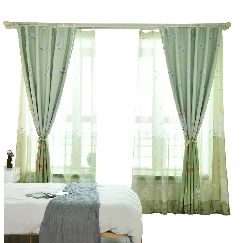 Занавески с высоким оттенком для гостиной столовой спальни мультяшным