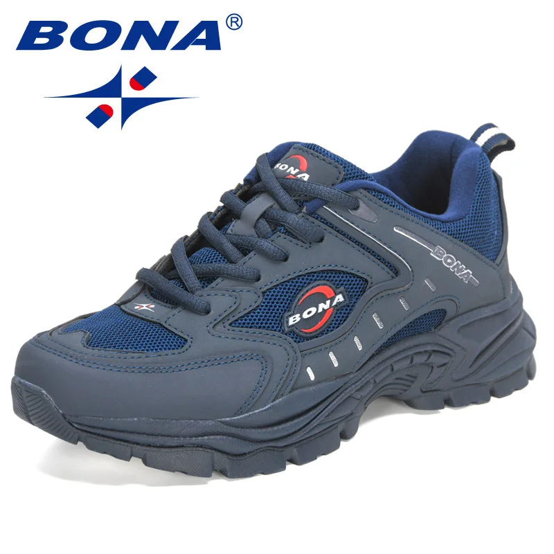 BONA 2022 New Designers Popular Sneakers Men Shoes Breathable Running Shoes Comfortable Casual Shoes Man Mesh Athletic Shoes