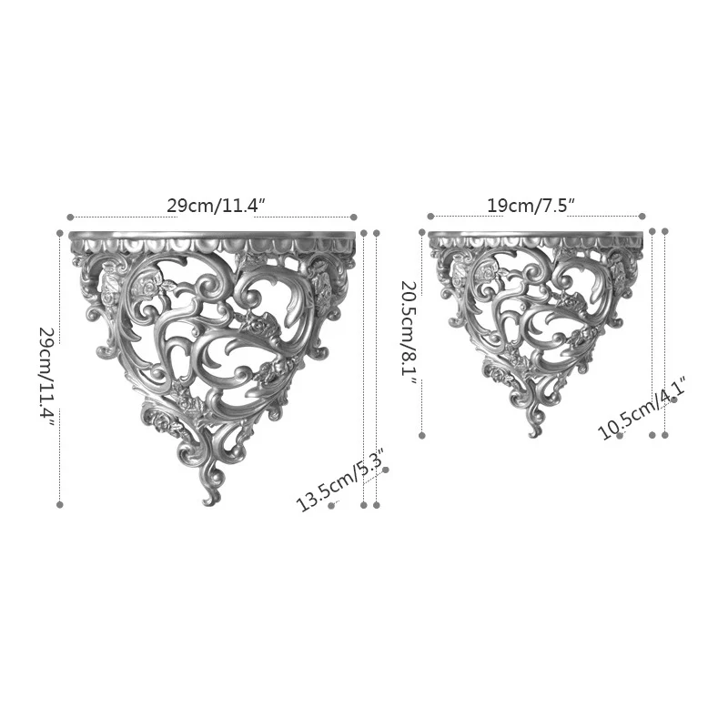 

European Style Wall Hollow Storage Rack Creative Wall Hanging Storage Shelf Stereo Partition Wall Background Hanging Crafts Gift