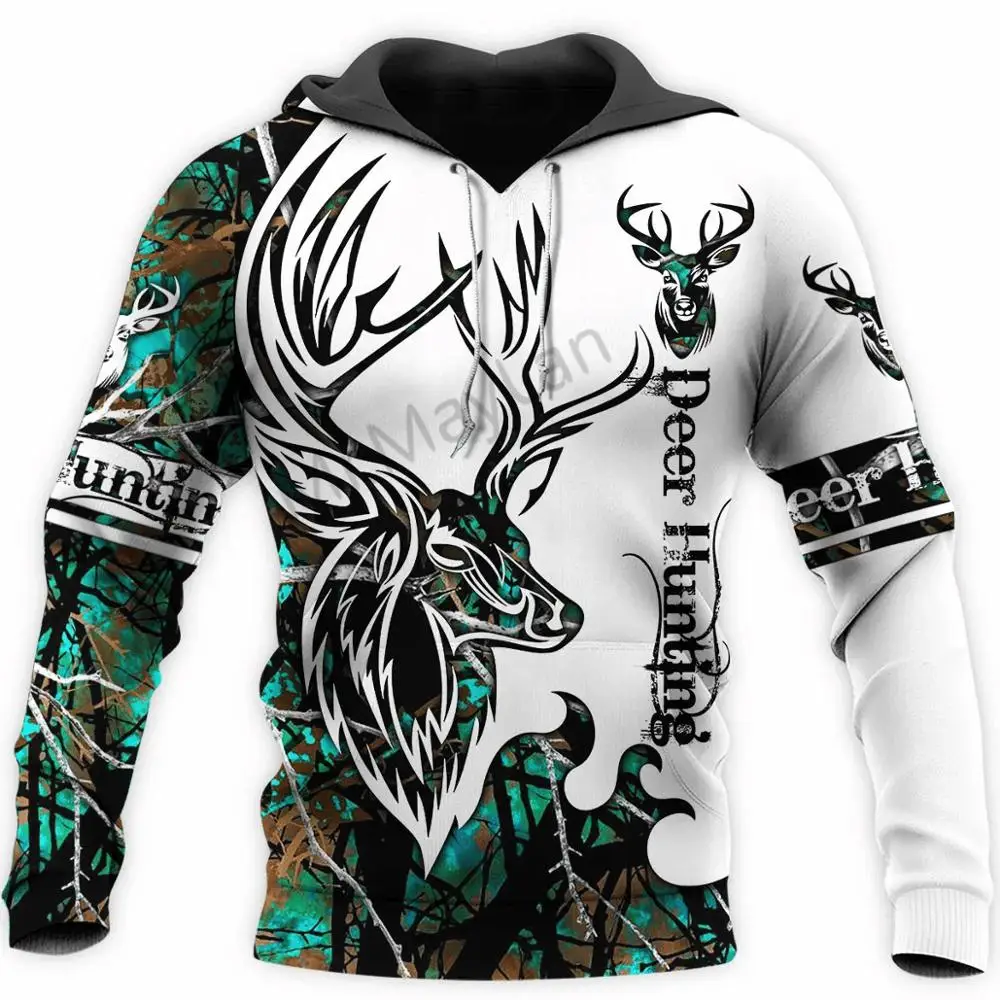 

Камуфляжные Модные мужские толстовки с капюшоном May lan для охоты на оленя, уличная одежда с 3D принтом, куртки, мужские и женские разноцветные ...