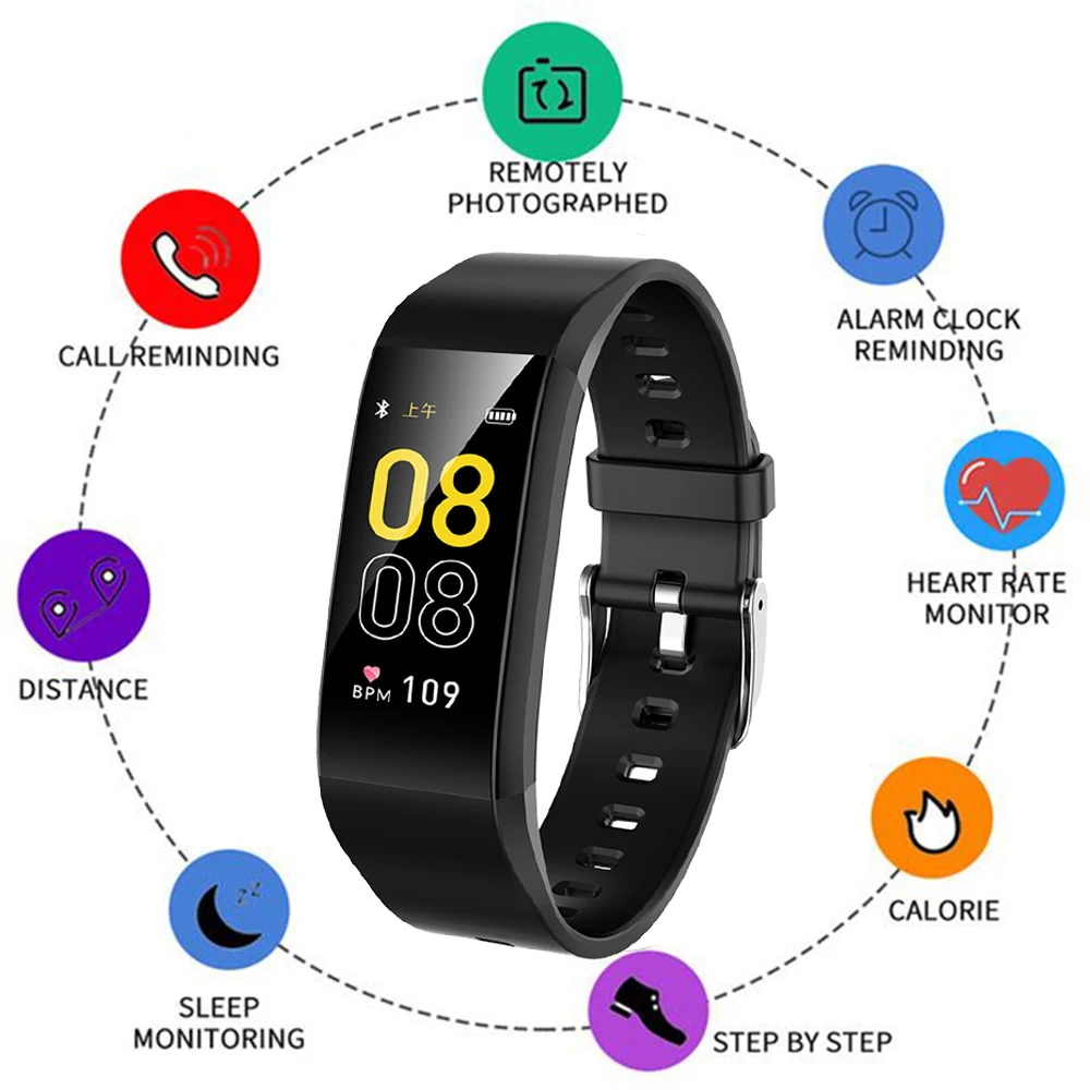 Модные спортивные Смарт часы для мужчин и женщин новинка пульсометр Мониторинг