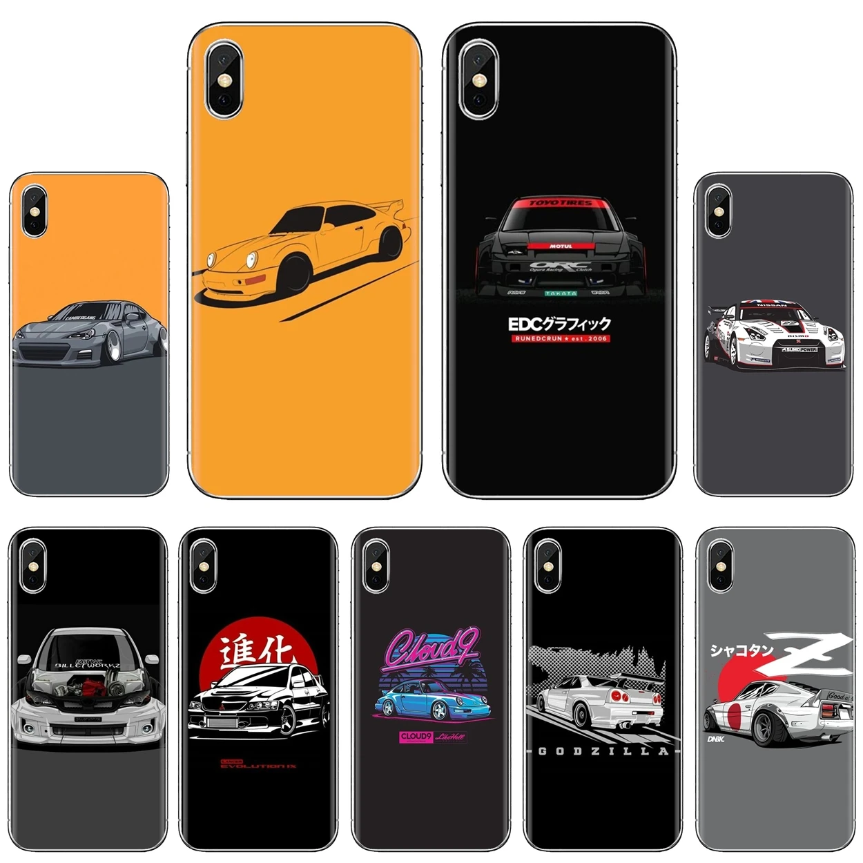 Силиконовый чехол для телефона с дрифтовыми автомобилями онлайн JDM iPod Touch iPhone 11 Pro