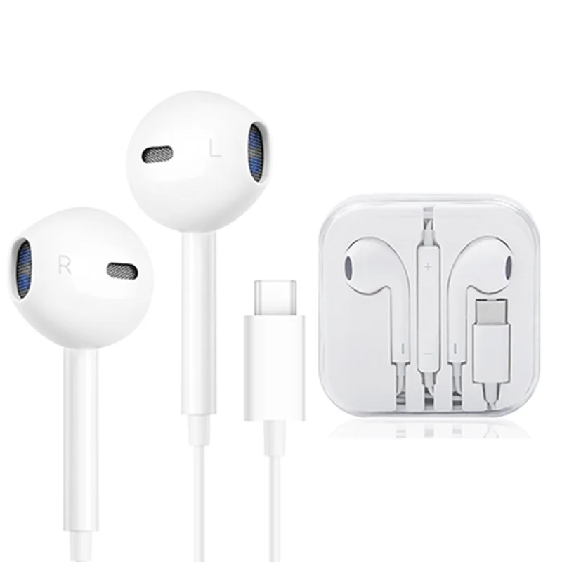 50 шт. Eerbuds для телефона iPhone 7 Plus 8 X XS XR 11 12 наушники/Тип USB C In Ear Динамик гарнитуры