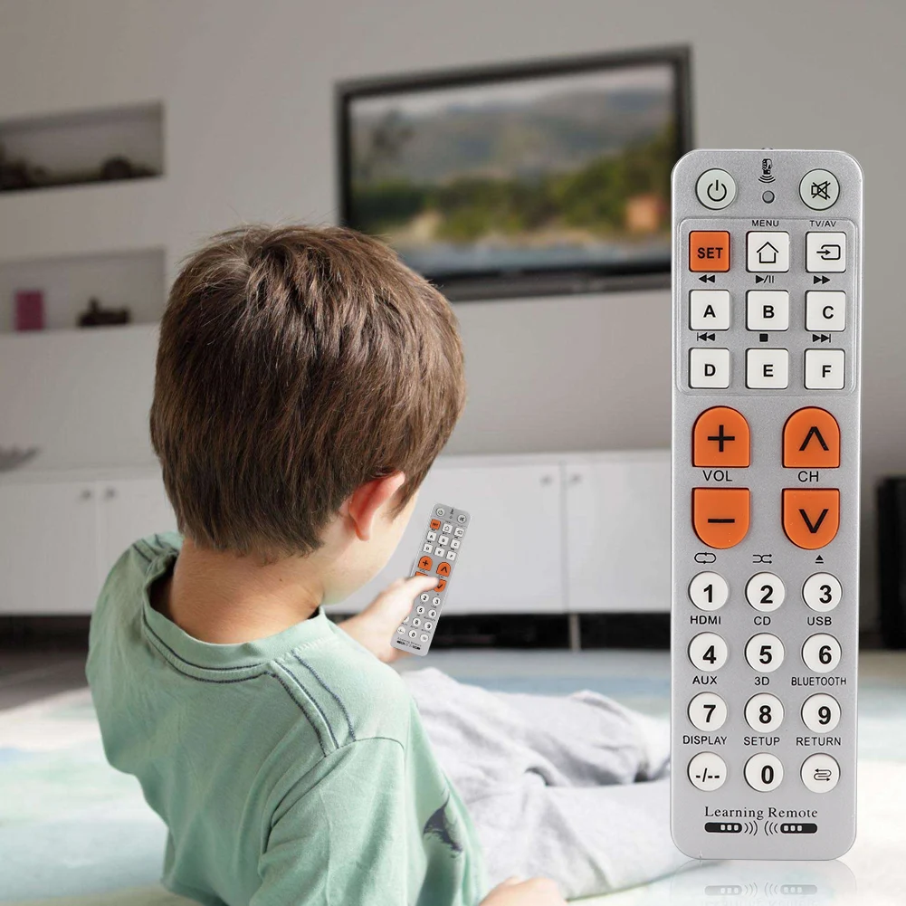 

Learning Type Large Button TV Remote Control Controller Replacement