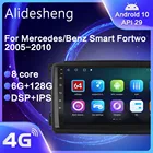 Автомобильный радиоприемник на Android 10,0 DSP, видеоплеер, 8 ядер, мультимедийная навигация для Smart Fortwo W451 2005 2006 2007 2008 2009 2010