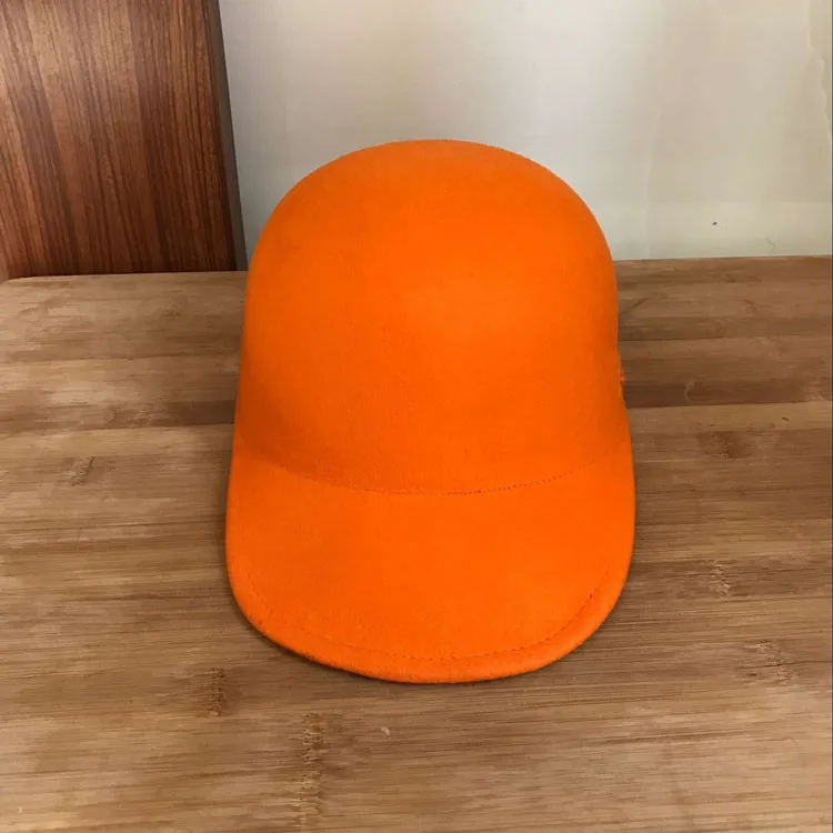 Шерстяная шапка для конного спорта розовая Кепка оранжевая бейсболка модная