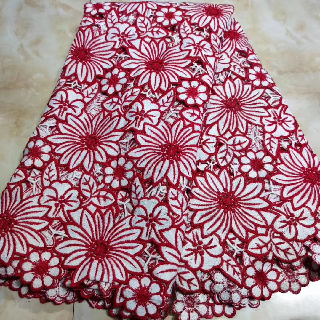 

Молочного шелка 100% хлопка африканская ажурная нигерийская кружевная ткань 2021 Швейцарский высокое качество швейцарские пряжа FJ4124