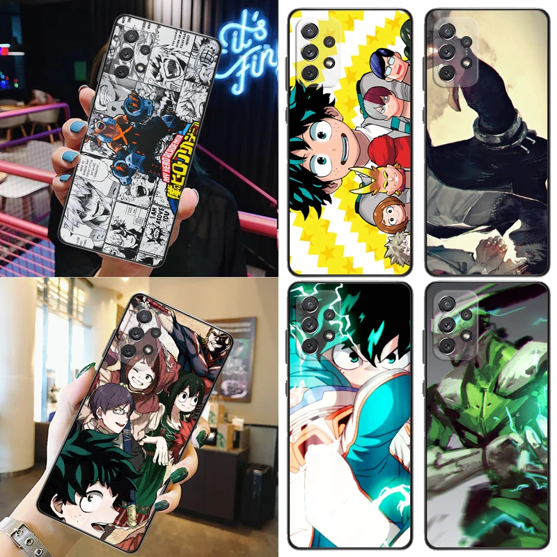 

My Hero Academia Tomura Boku Dabi Shigaraki Todoroki Shouto Bakugou Katsuki Phone Case For Samsung Galaxy A52 A72 5G 4G Carcasa