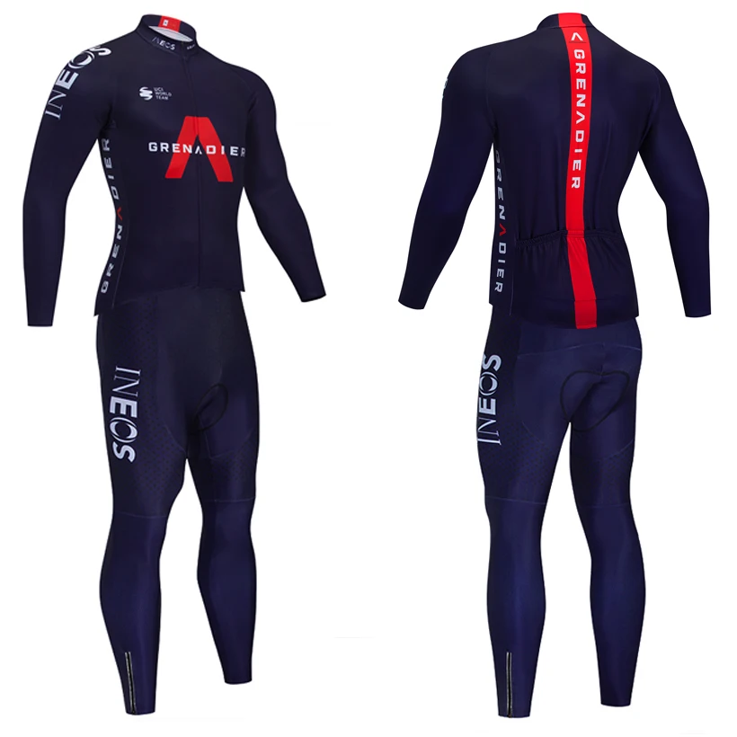 

Winter 2021 INEOS cycling team jersey bike pants set MTB Ropa Ciclismo Thermal fleece bicycling Maillot culottes clothing