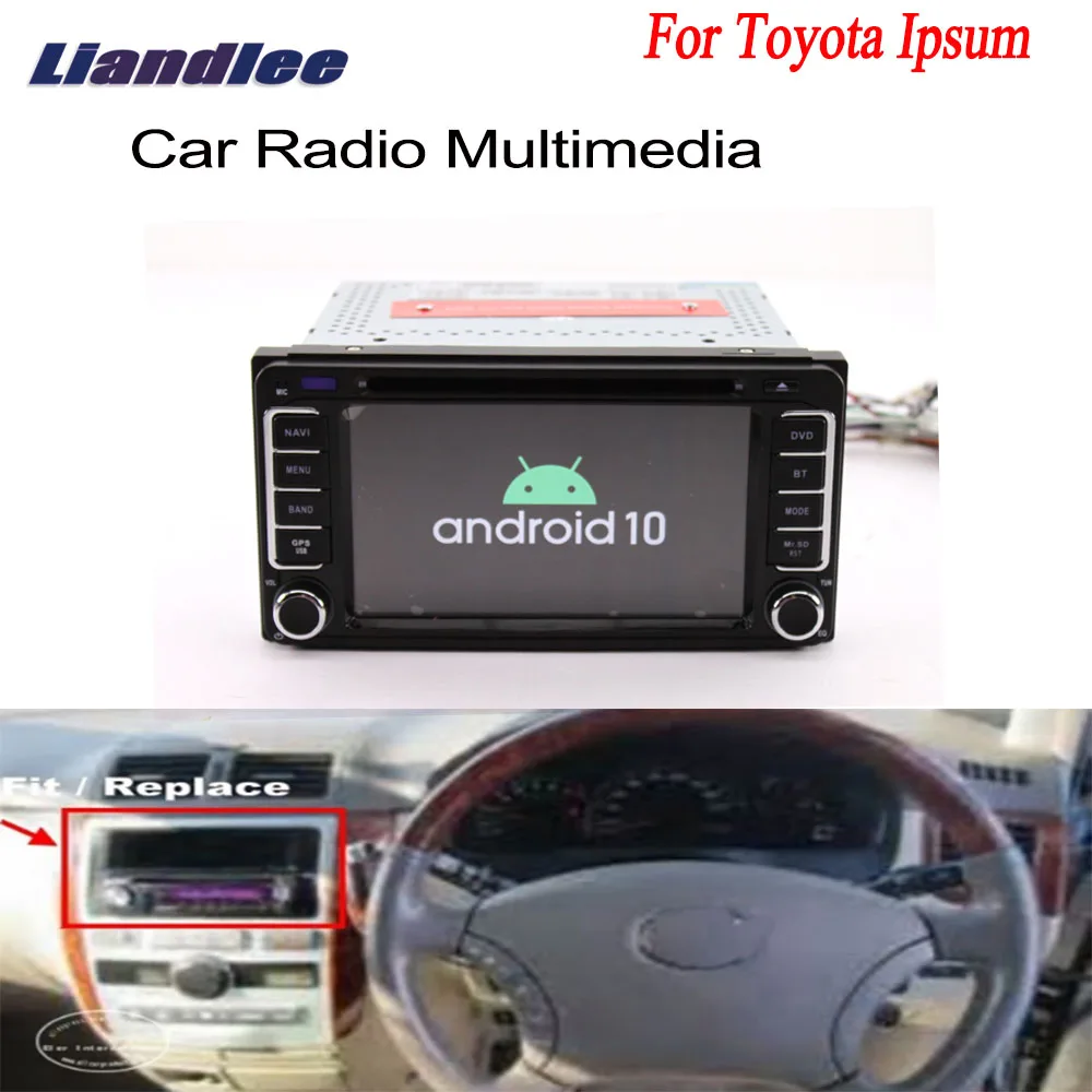 Автомагнитола 2 Din DVD-плеер для Toyota Ipsum 2001 ~ 2009 Android аудио видео стерео BT Wi-Fi Carplay Map