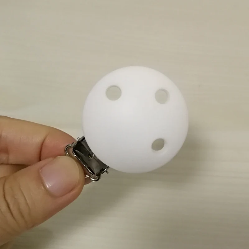 10 шт./diy силиконовые принадлежности для малышей, держатель соска, зажим для оборудования, цепочка с кнопками,, аксессуары, зажим - Цвет: white