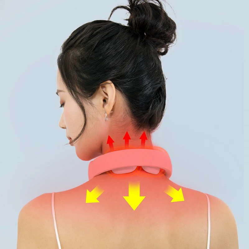 New Smart Electric Neck and Shoulder Massager Low Frequency Heating Pain Relief Tool Health Care Relax Relaxation | Красота и