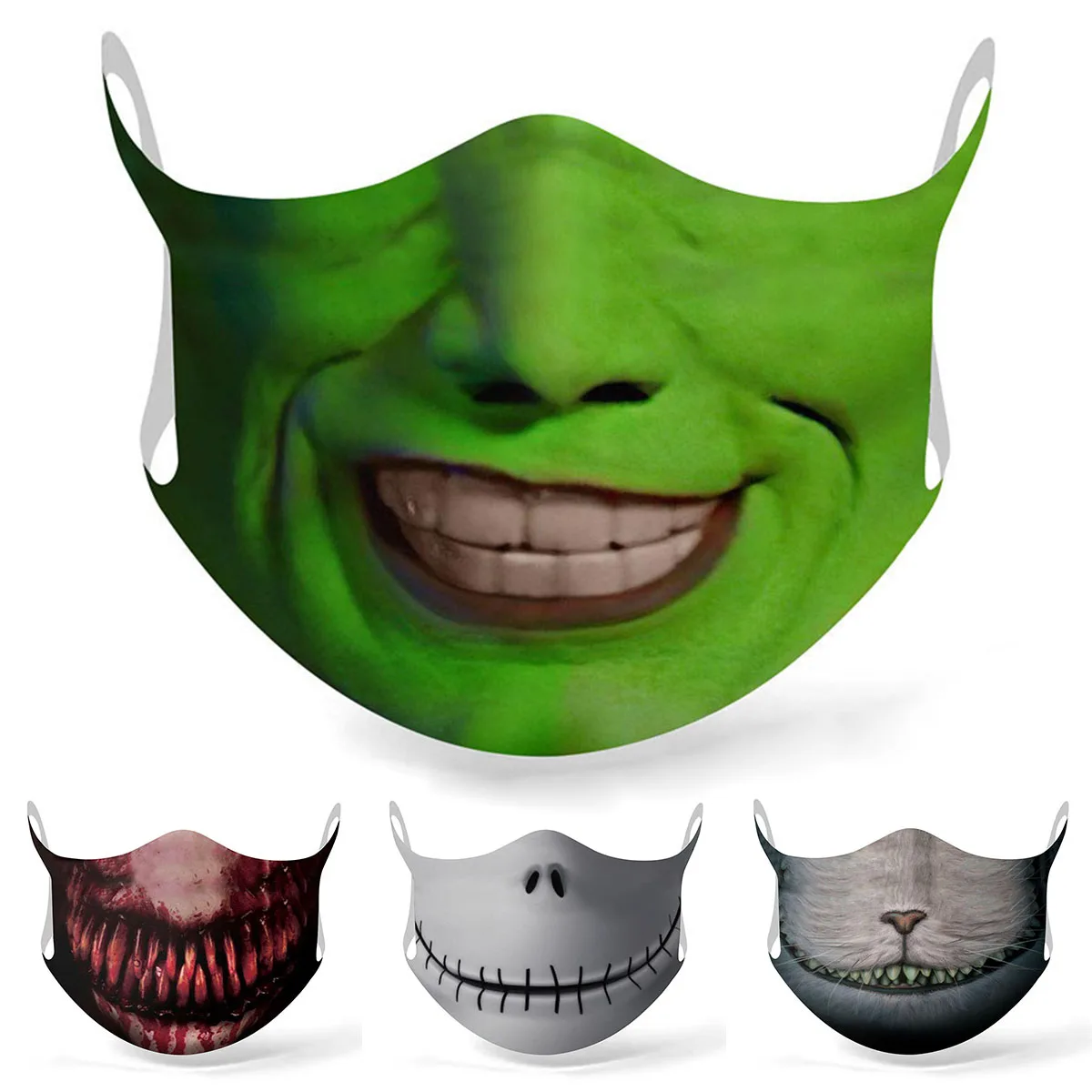 Забавная маска для косплея на Хэллоуин женщин и мужчин многоразовая взрослых с