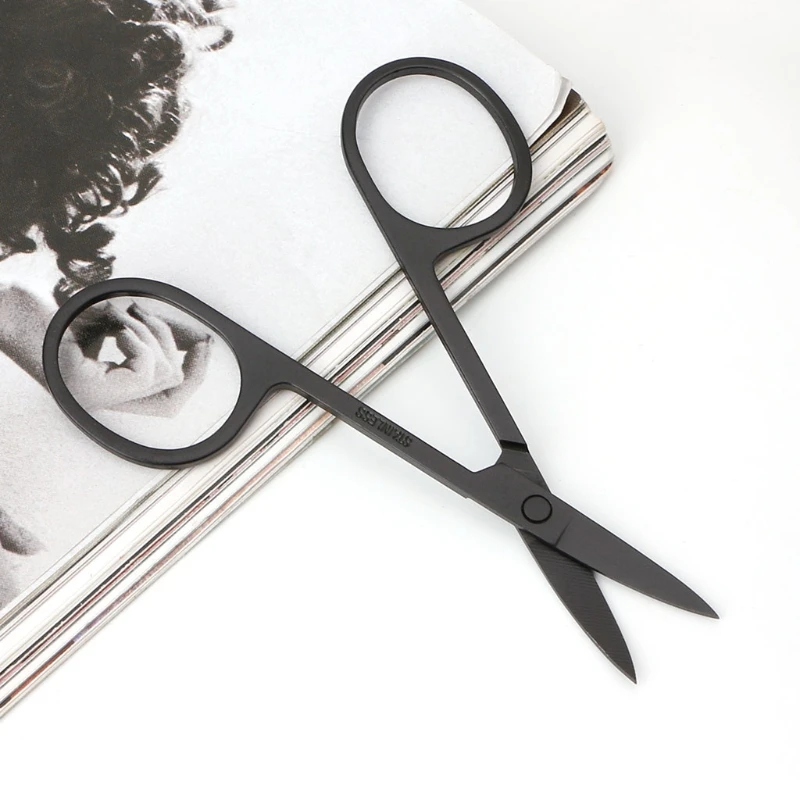 Ножницы Профессиональные для маникюра изогнутые ножницы ногтей бровей носа