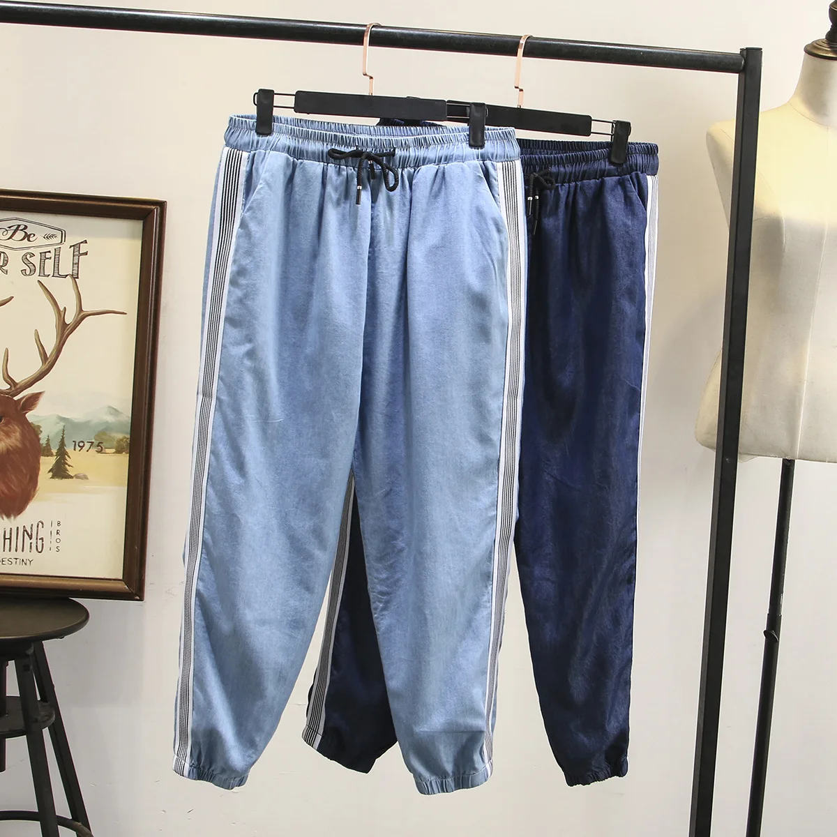 Летние женские джинсы оверсайз с высокой талией модные штаны для женщин и