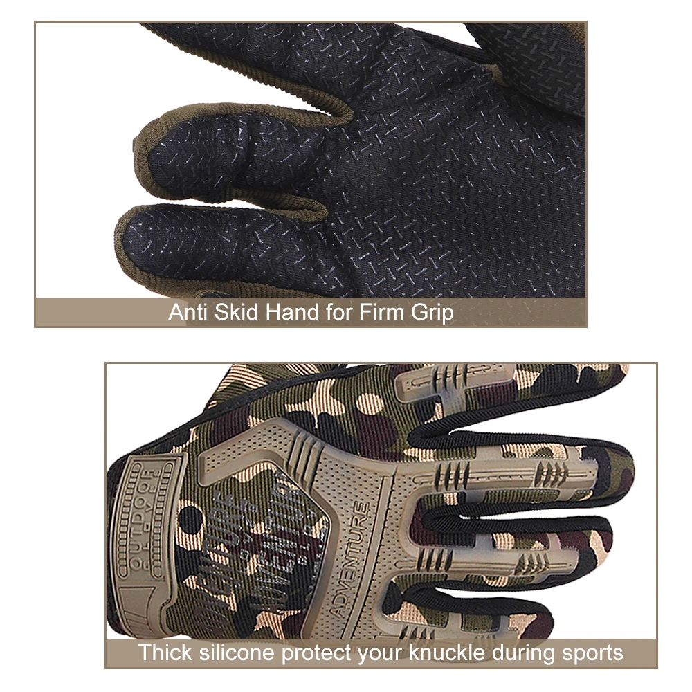 Зимние перчатки для катания на лыжах противоскользящие охоты открытом воздухе