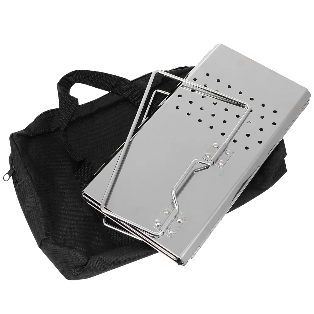 

1Pc Foldable Stainless Steel Stove Thickened Charcoal Stove Firing Stove