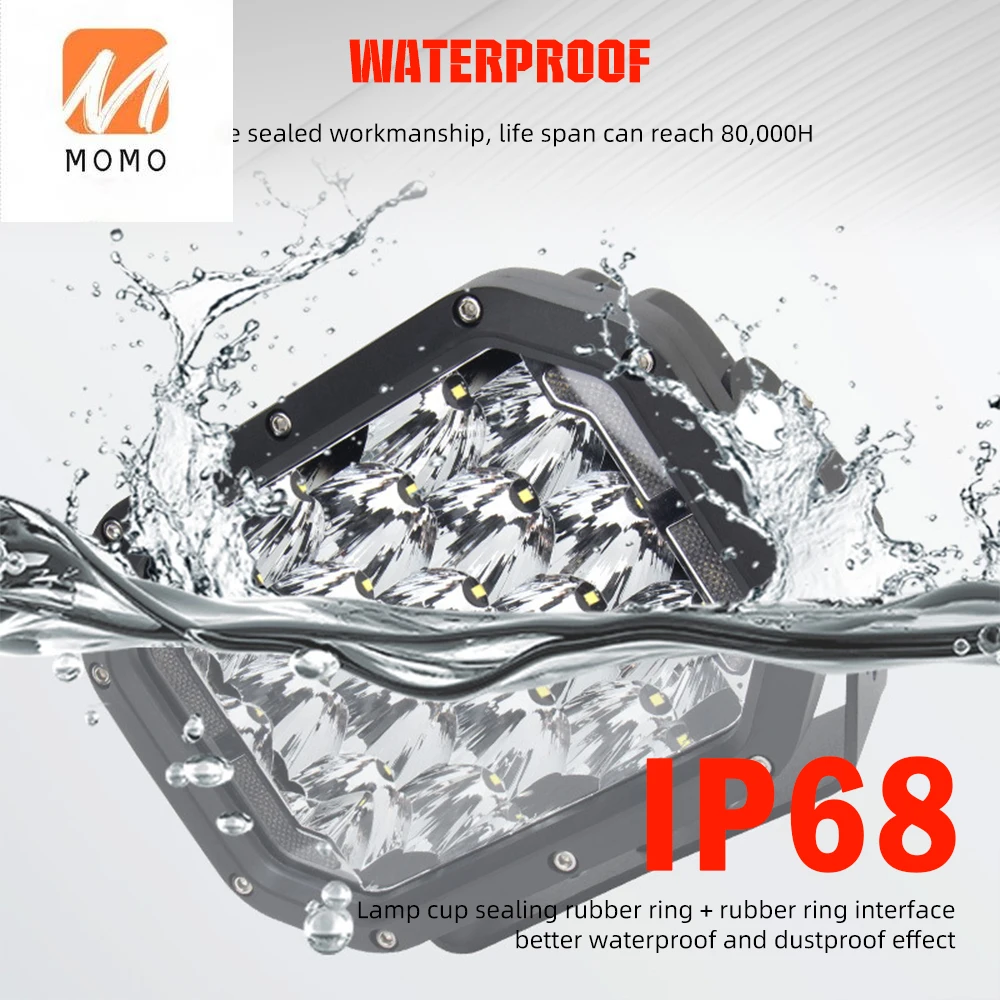 للبيع 7 بوصة على الطرق الوعرة مركبة Led أضواء جراب ، 14000LM الطرق الوعرة مكعب 4x4 قارب 6WD الوفير سقف Led ضوء العمل للشاحنات جرار