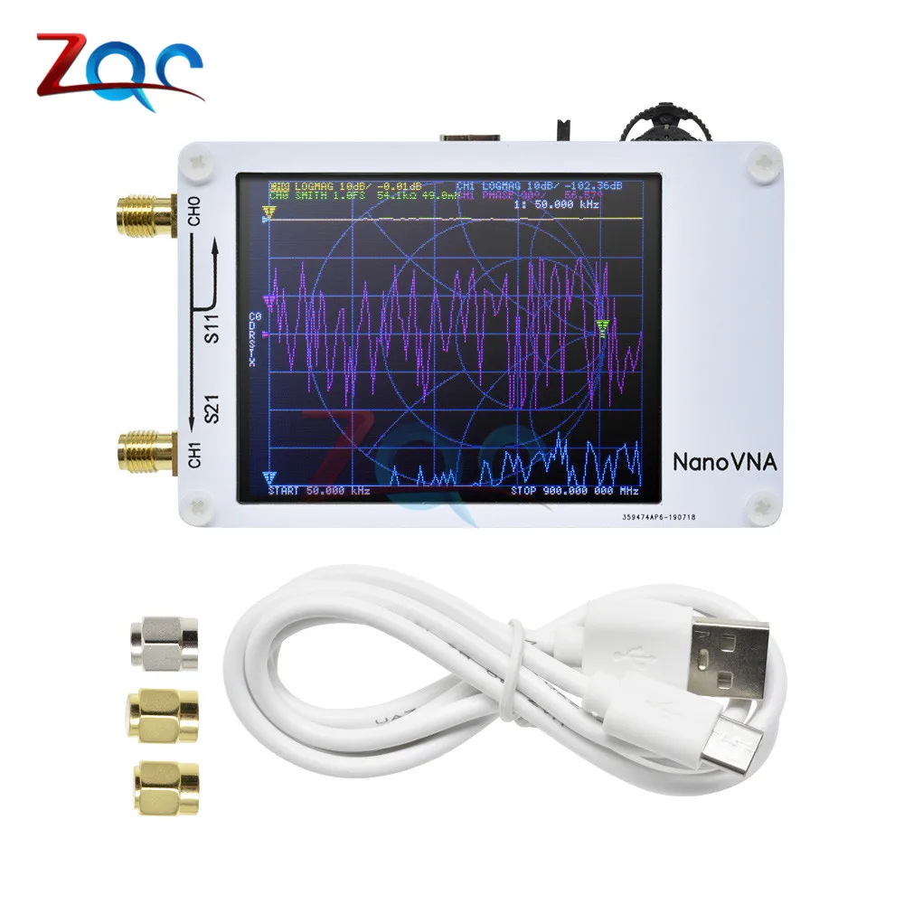 Векторный анализатор сети NanoVNA 50 кГц 300 МГц HF VHF UHF антенны тестовое соотношение