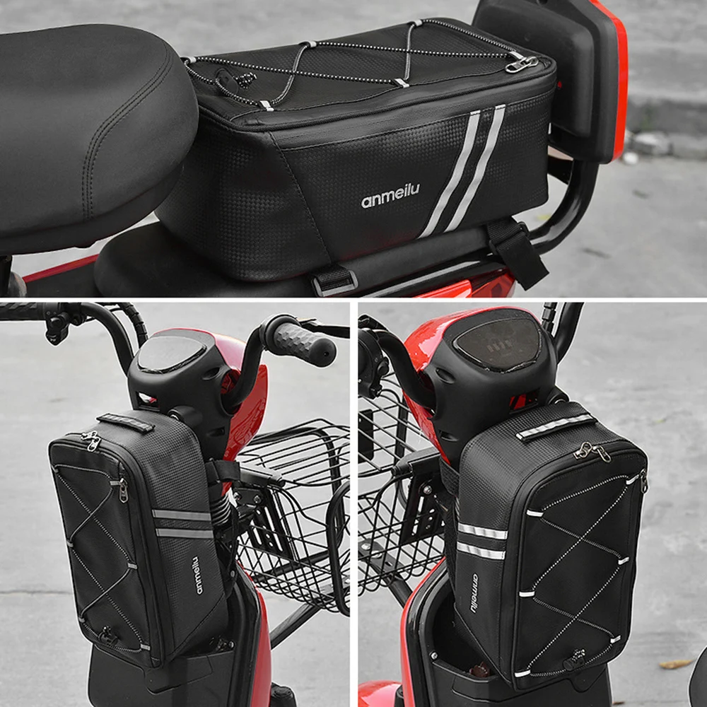 

Bicycle Bike Trunk Bag Larger Capacity 7L Bicycle Commuter Bag waterproof Bike Rack Bag Waterproof Rain Cover bike accessories