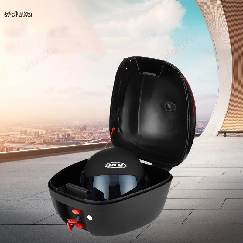 Универсальный Багажник мотоцикла Электромобиль задний багажник скутер ящик для