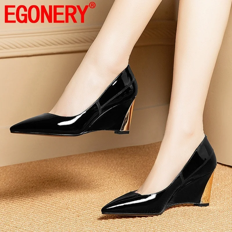 EGONERY/Весенняя Новинка в сдержанном стиле Для работы Удобная женская обувь на