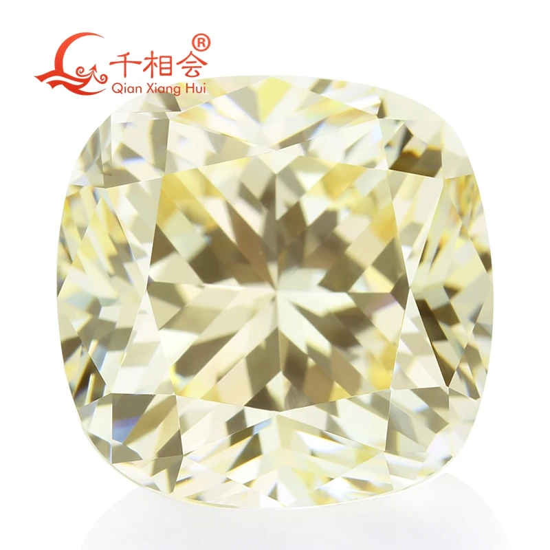 MN желтовато-белый цвет форма подушки для кубического циркония свободные CZ камень