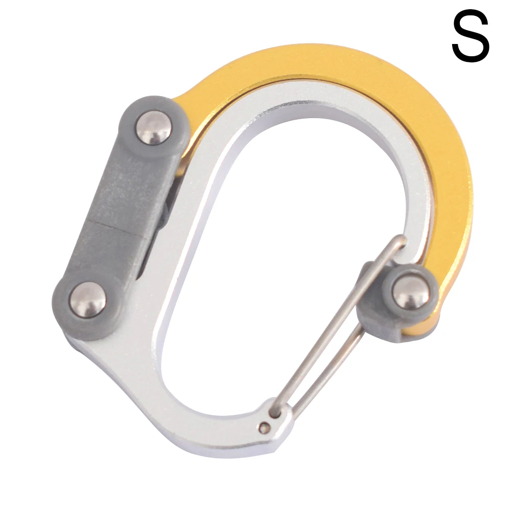 Открытый Карабин зажим поворотный крюк из алюминиевого сплава d-образная Пряжка