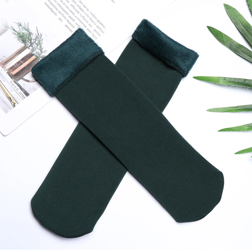 1 Pair Unisex Free Size Autumn Winter Velvet Snow Socks Home Floor Sleeping Warm Hosiery Casual Boots | Женская одежда