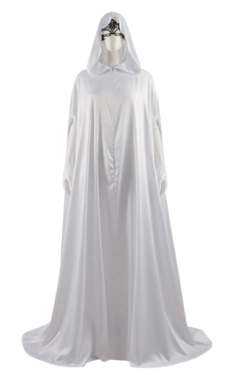 

Crue White Robe Women Cosplay Clothing Robe + Eye Mask + Gloves
