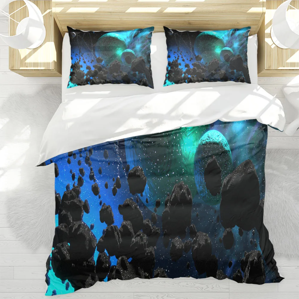 Комплект постельного белья с пододеяльником и глубокими звездами - купить по