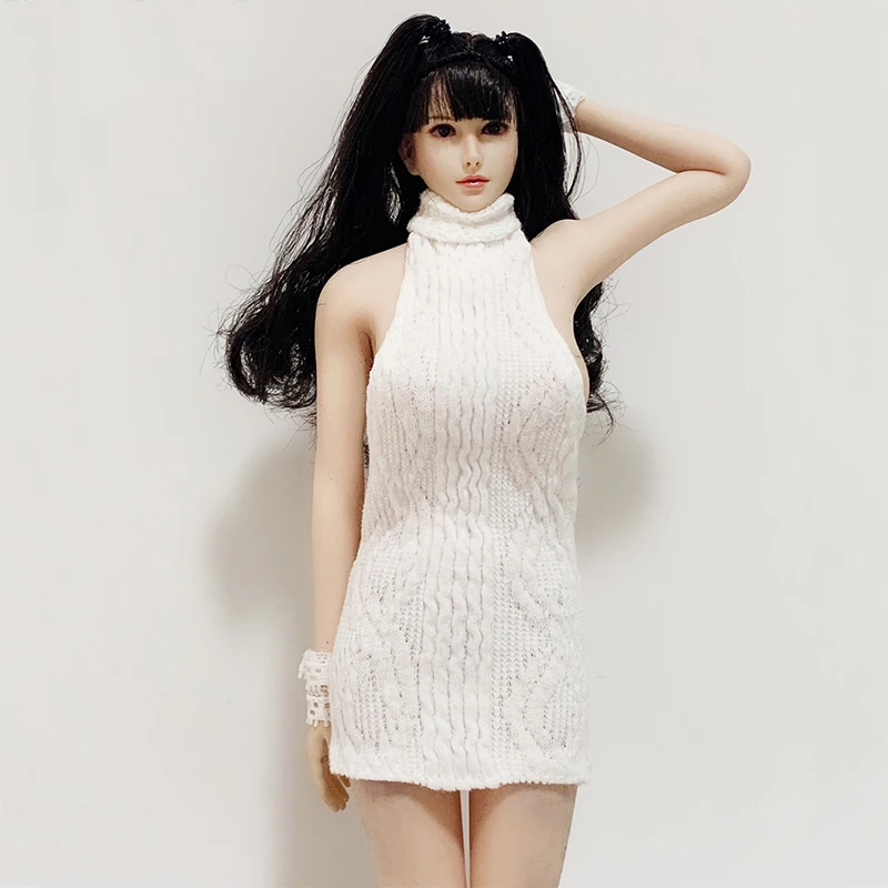 

1/6 female soldier puppet accessories backless dress suit for 12 inch movable doll body model