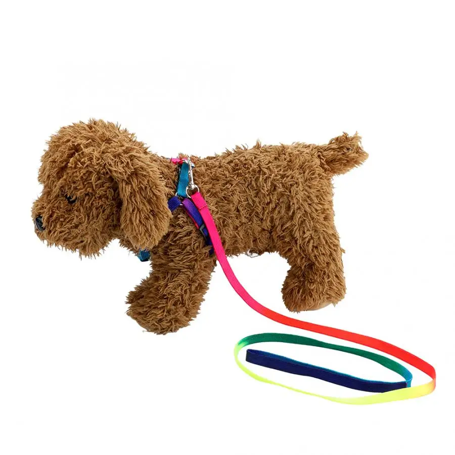 Регулируемый цветной поводок для питомца собаки щенка кролика нейлоновый