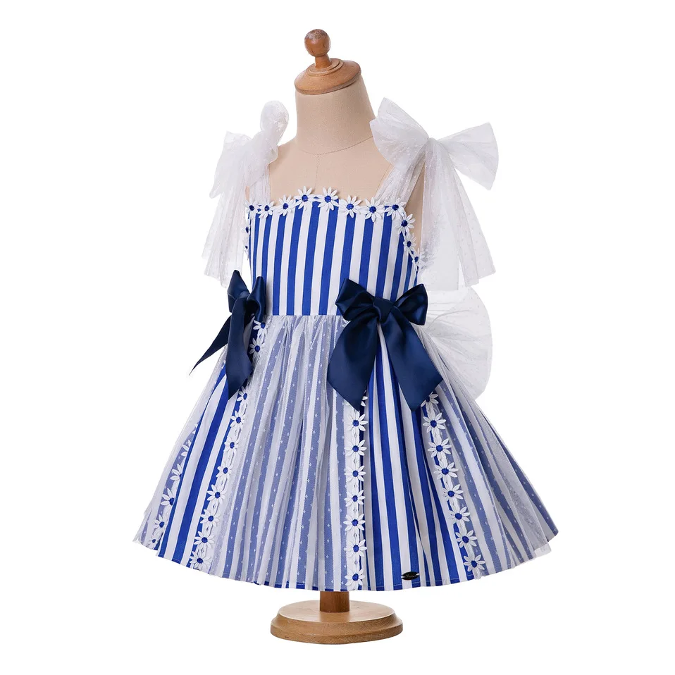 Cutestyles/летнее кружевное платье принцессы на бретельках с цветком и кружевом в