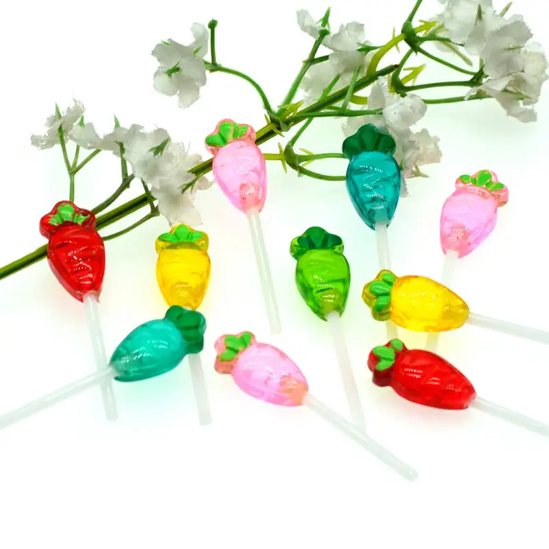 Новая распродажа смешанных морковь кабошоны леденец вечерние украшения торта