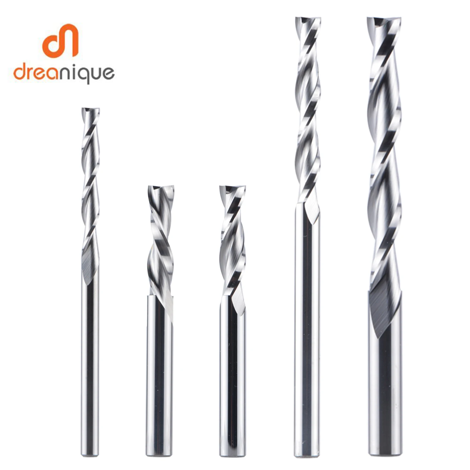 Dreanique 1 шт. твердосплавная фреза 3 175 4 6 8 мм 2 Флейта спиральная карбидная Концевая