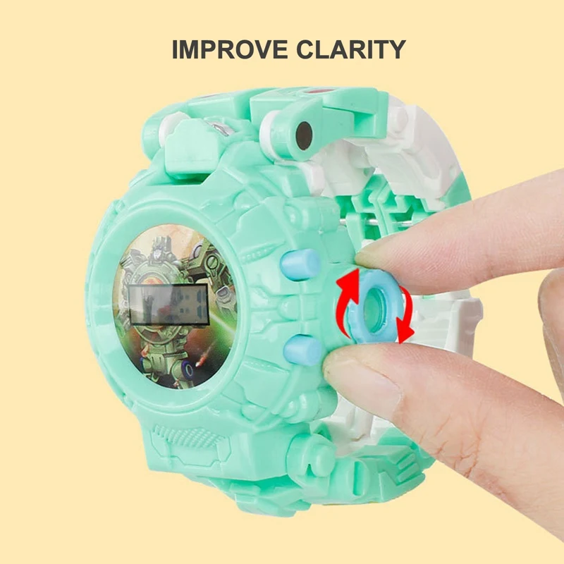 

Children's Projection Deformable Electronic Watch Toy Student Creative Cartoon Multi-function Transforming Robot Watch