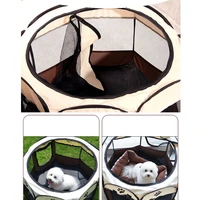 portable folding dog playpen waterproof dog delivery room pet dog cat grabresistant fence octagon kennels park tent cage house