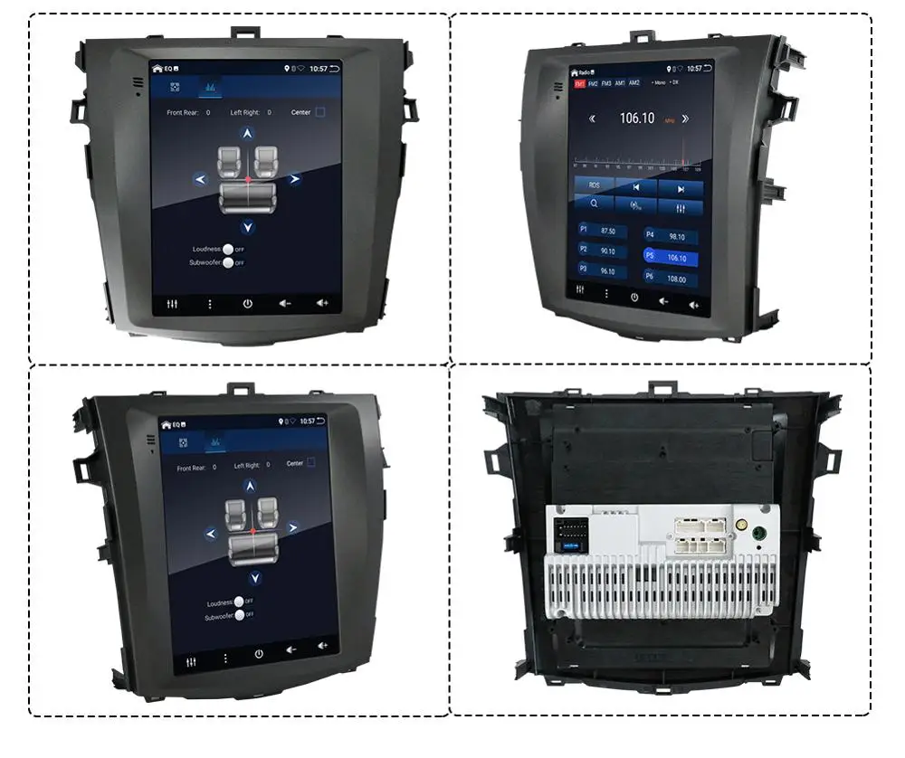 9 7 дюймов Автомобильный Радио для Защитные чехлы сидений сшитые специально Toyota